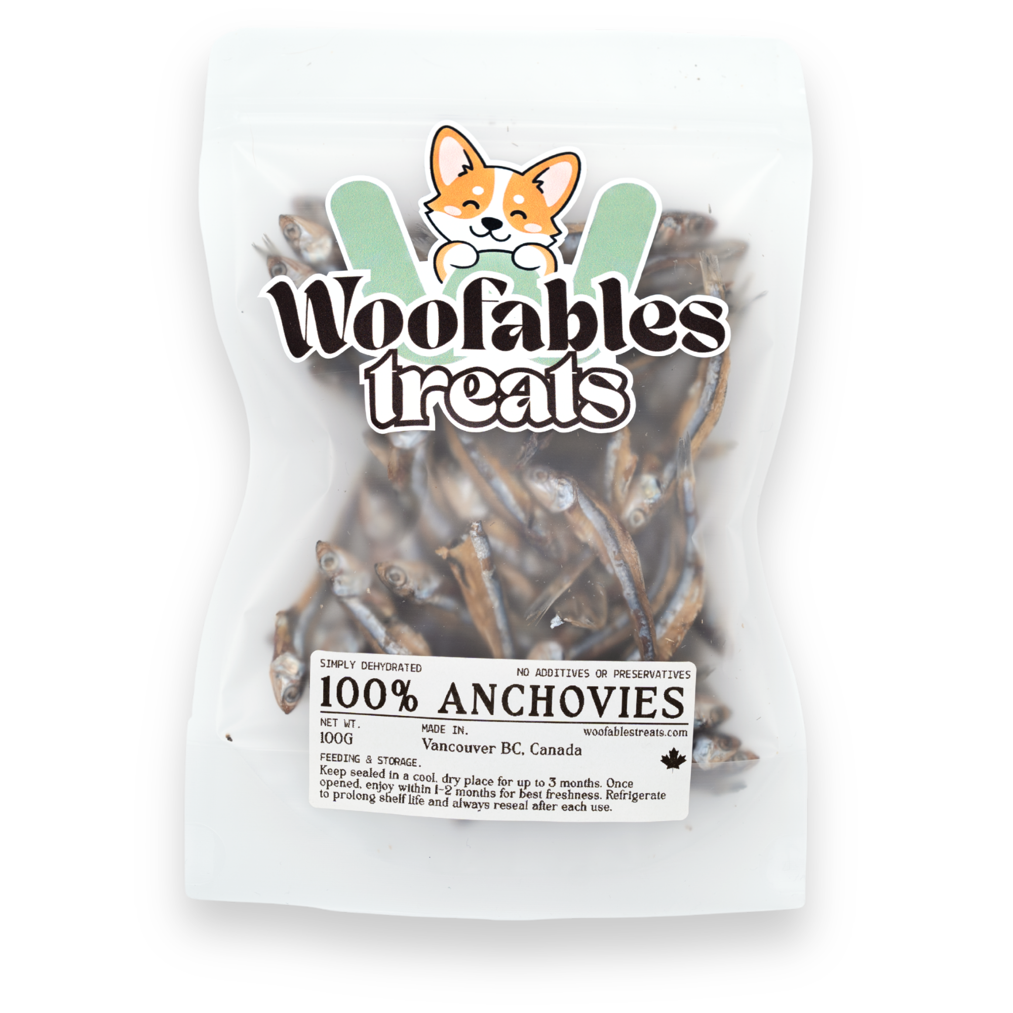 100% Dehydrated Anchovies