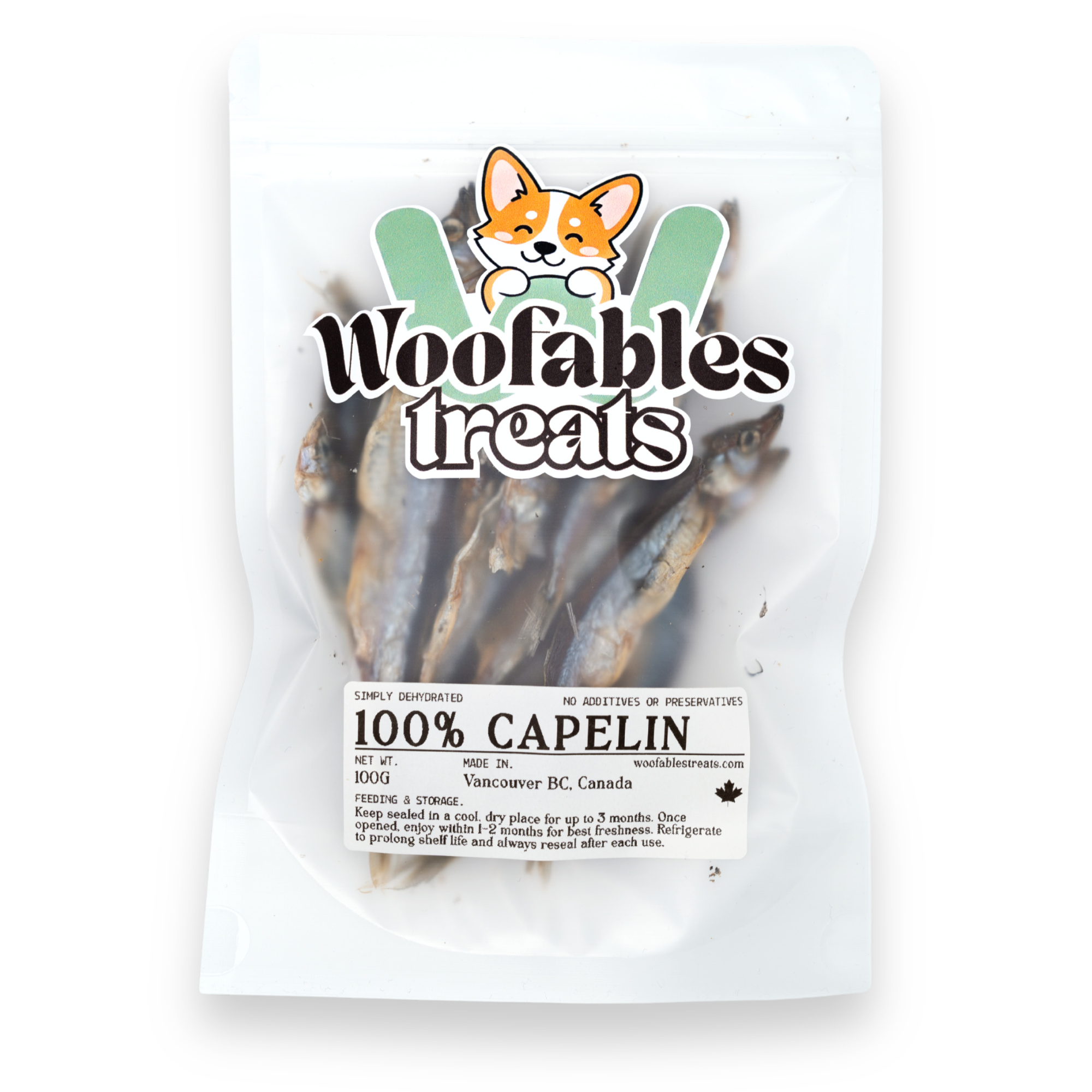 100% Dehydrated Capelin