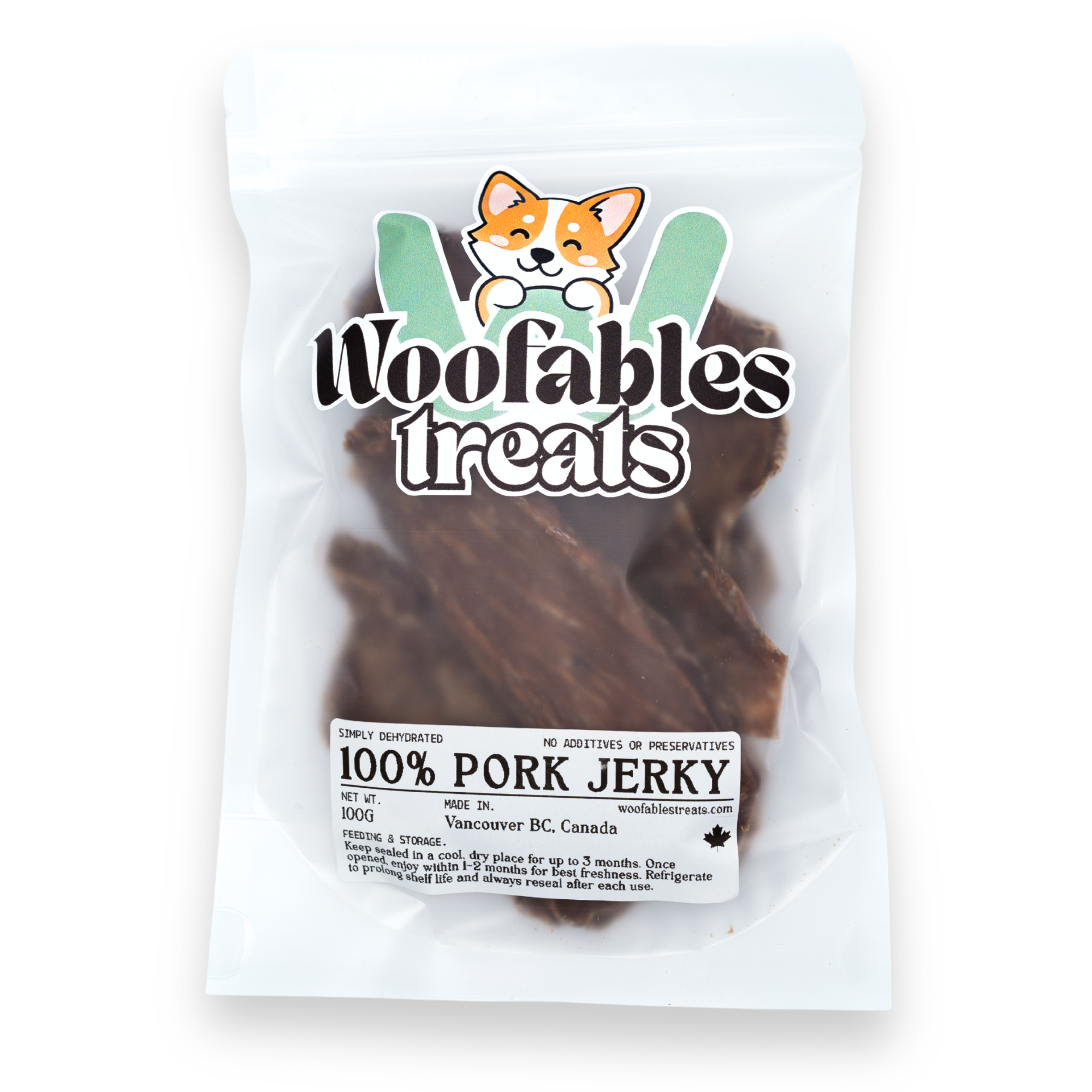 100% Dehydrated Pork Jerky
